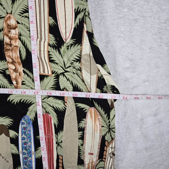 Reyn Spooner Hawaiian Shirt Mens Size XL Aloha Button Up Short Sleeve Surfboard - Picture 6 of 8